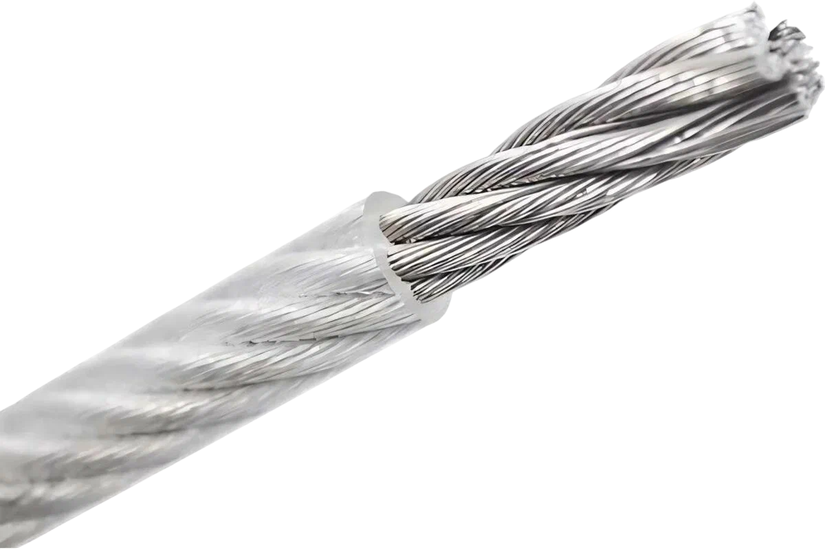 Трос в оплетке ПВХ DIN 3055 PVC